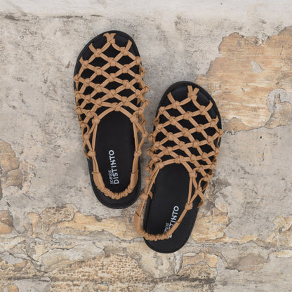 Sandalias Canastas Caramelo