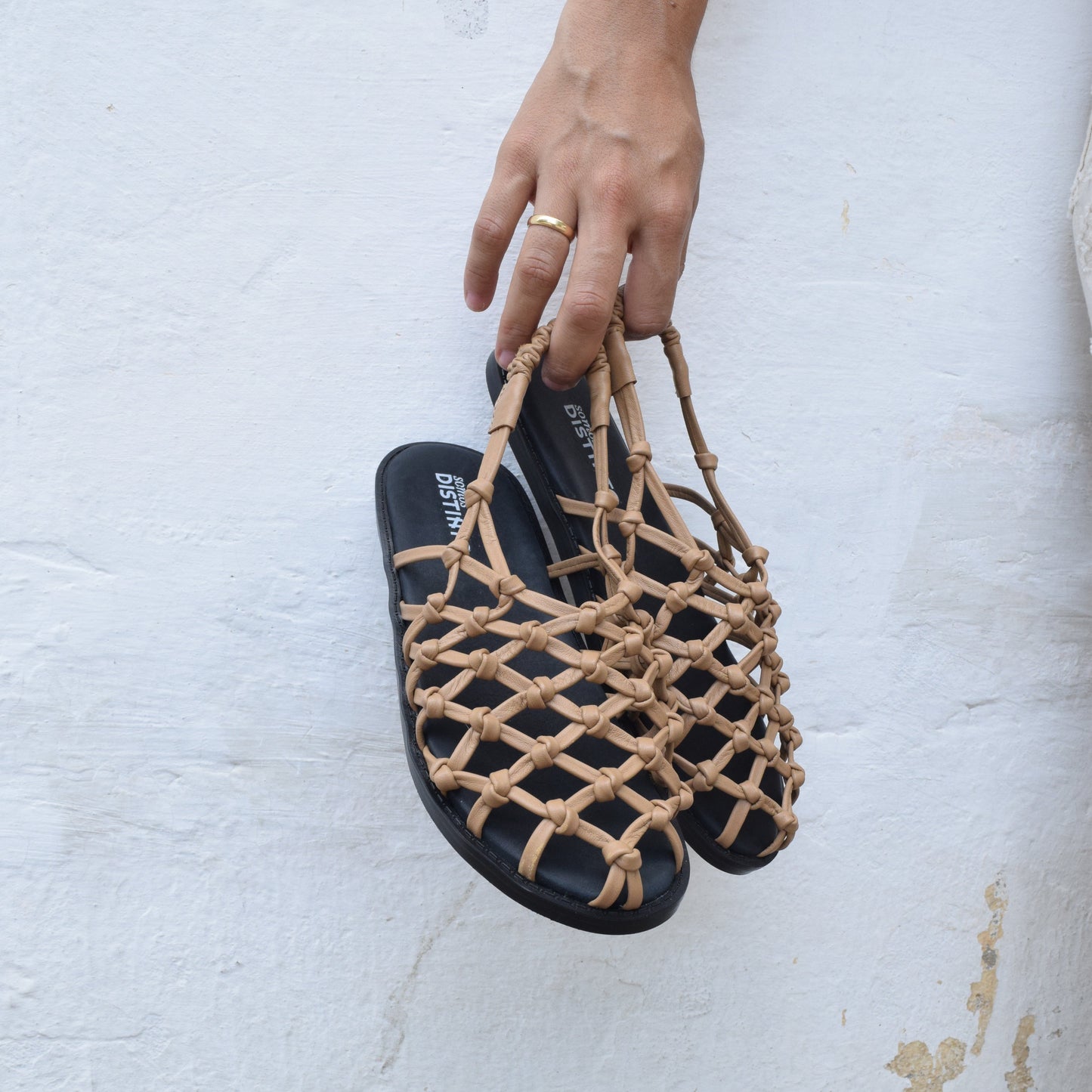 Sandalias Canastas Caramelo